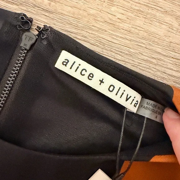 Alice + Olivia Colorblock Mini Dress - Picture 3 of 4